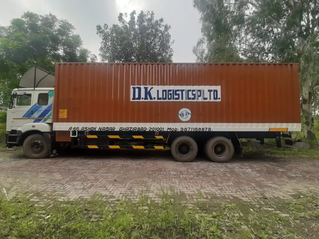 Our fleet of 32feet container body truck used for full truck load dispatches of 15Metric Tonn